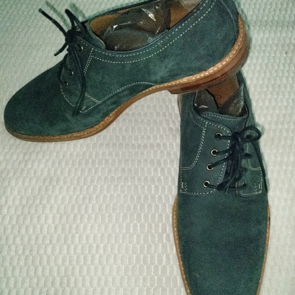 Johnson & Murphy 1850 Men's Blue Oxford Dress Shoe Sz 11M